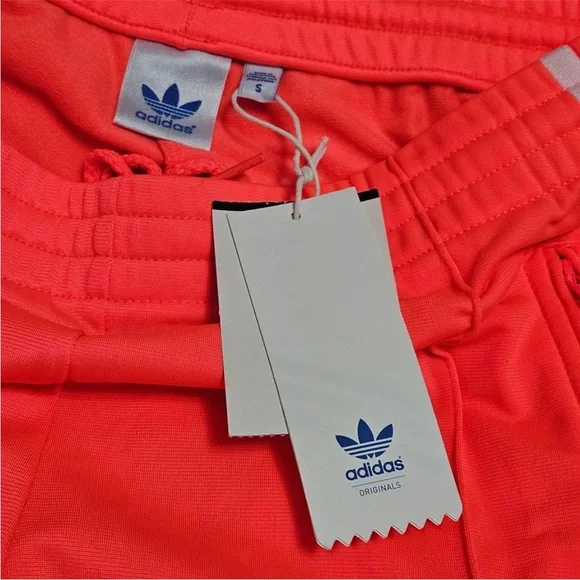 RETRO Adidas Originals Firebird Track Pant Coral/White BRAND NEW - Picture 5 of 12